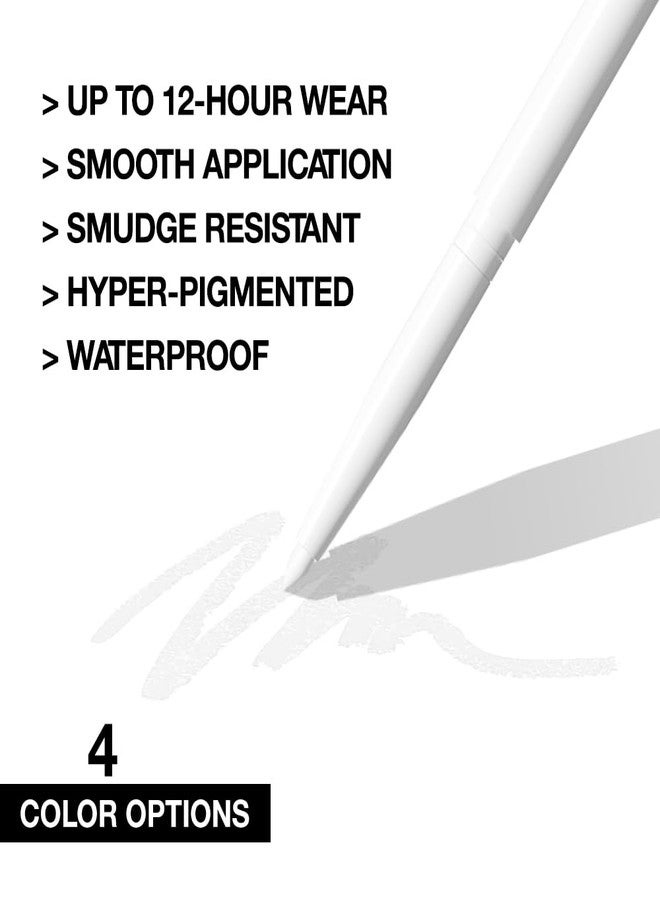 evpct White Eyeliner Pencils for Eyes, Bright White Nude Under Eye Liner Pencil Makeup Waterproof Smudge Proof, Colored Gel Waterline Eyeliner Liquid, Face Paint Stick Lipstick Pen Halloween Makeup - Image 4